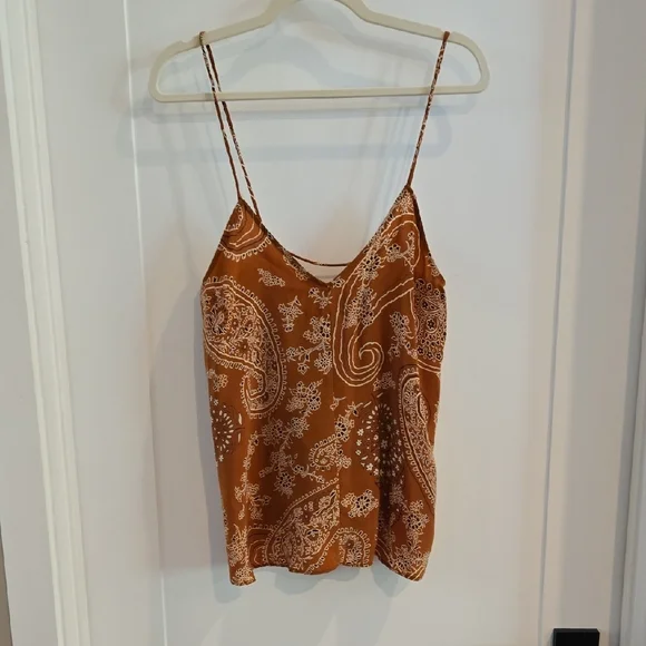 Zara Paisley Print Set in Brown NEW 🤎 Pants Size L, Top Size S (Runs Big) - Picture 6 of 7